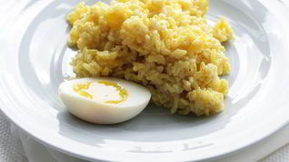 Рисовая каша с яйцом