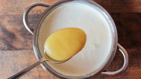 сливочная каша с корицей и хрустящими отрубями