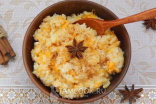 Тыквенная каша на молоке