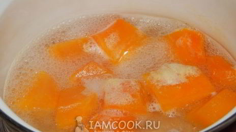тыквенная каша на молоке