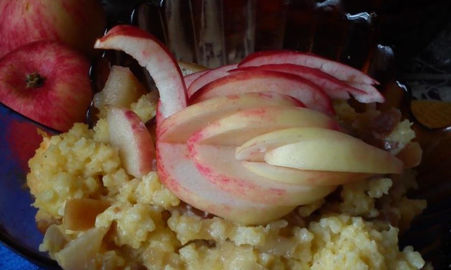 Рецепт янтарной каши с сыром