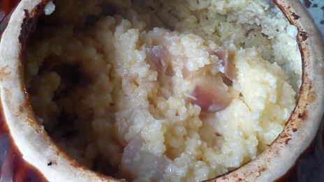 янтарная каша с сыром