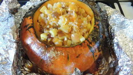 запеченная каша в тыкве с фруктами райское наслаждение