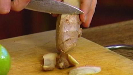 арбузный коктейль с лаймом и имбирем