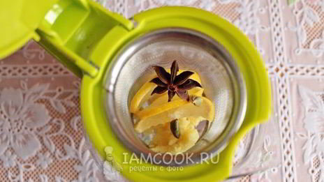 чай имбирный с лимоном и медом