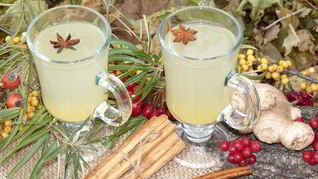 Имбирный чай с облепихой