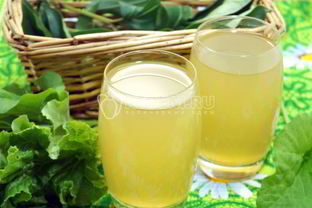 Холодный чай с ревенем