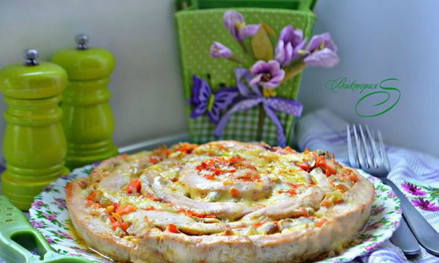 Рецепт куриных грудок, запеченных с грибами роза чайная