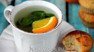 Мятный чай с апельсином