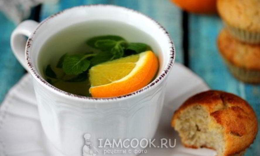 Рецепт мятного чая с апельсином