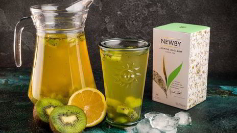 витаминный чай с киви и мятным сахаром