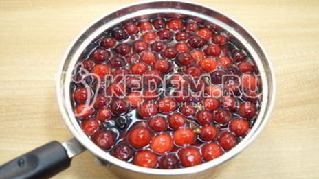 клюквенный безалкогольный глинтвейн