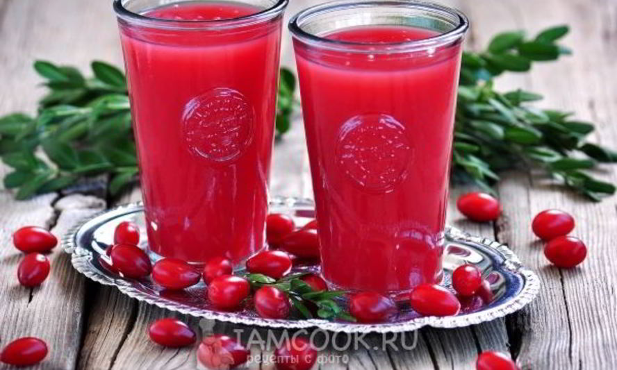 Рецепт киселя из кизила