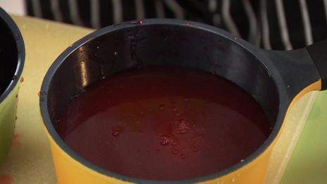 кисель из клюквы с тропическими фруктами