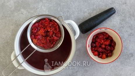 кисель из замороженной вишни