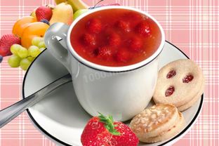 Кисель из замороженных ягод клубники