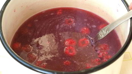 малиновый кисель с мятой