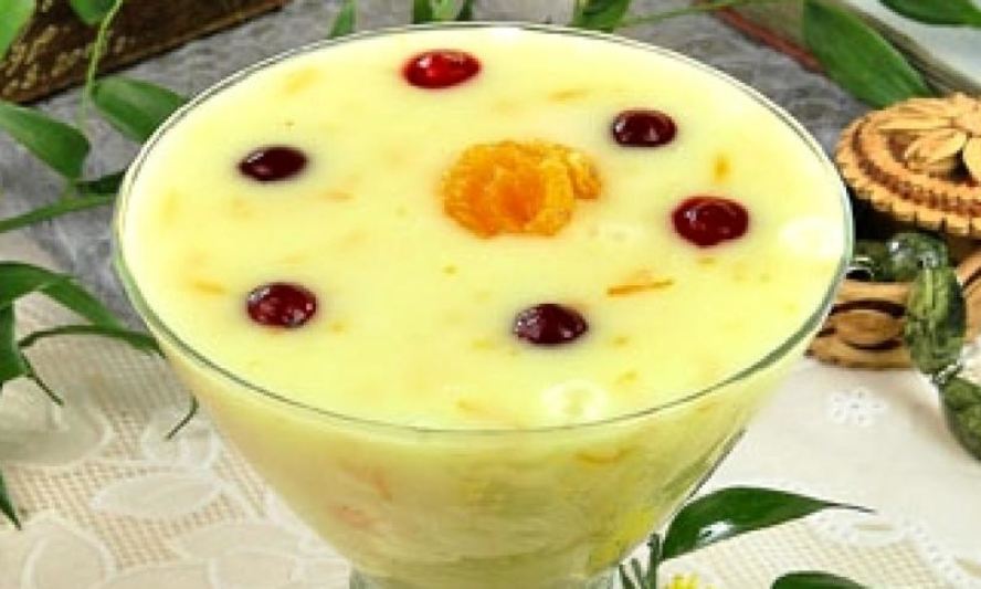 Рецепт молочного киселя с мандаринами