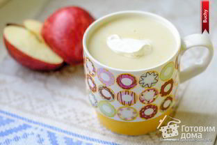 Яблочно-молочный кисель