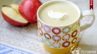 Яблочно-молочный кисель