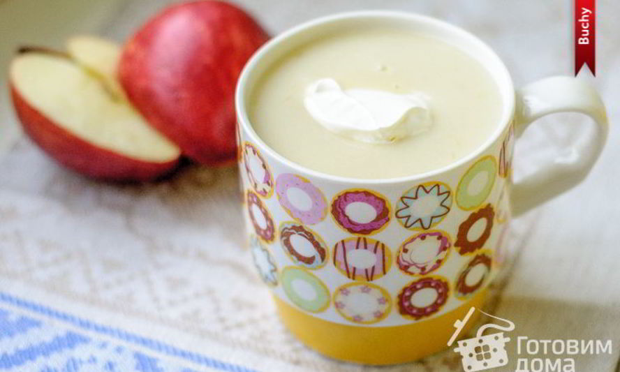 Рецепт яблочно-молочного кисель