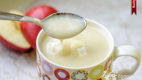 яблочно-молочный кисель