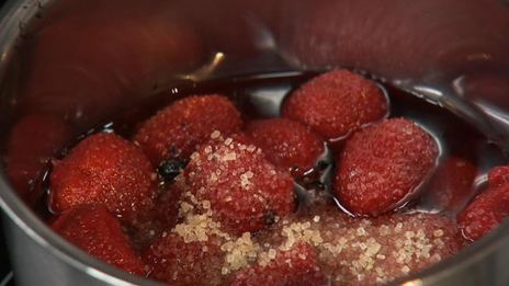 кофе с клубникой