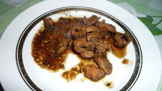 Мясо, тушеное в кофе