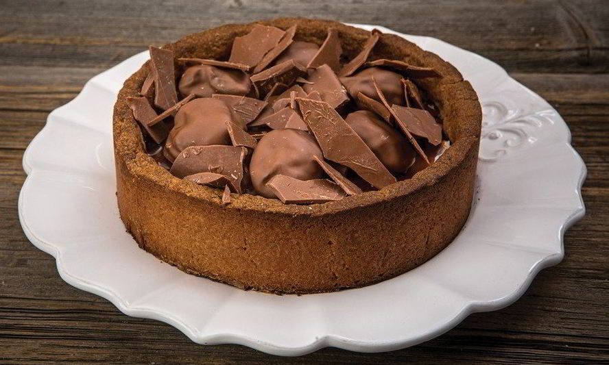 Рецепт тарта с кофейным ганашем и черносливом