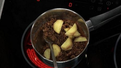 кофейный коктейль с персиками