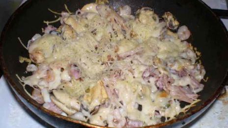 коктейль морской жареный с сыром