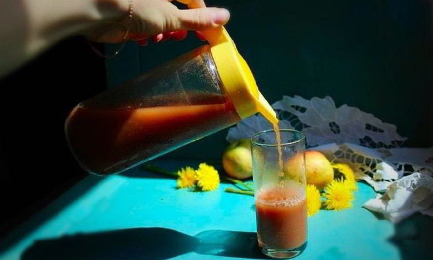 Рецепт кваса на яблочном соке