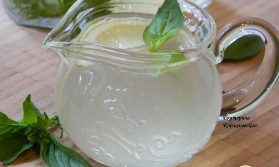 Рецепт лимонада с базиликом и душистым перцем