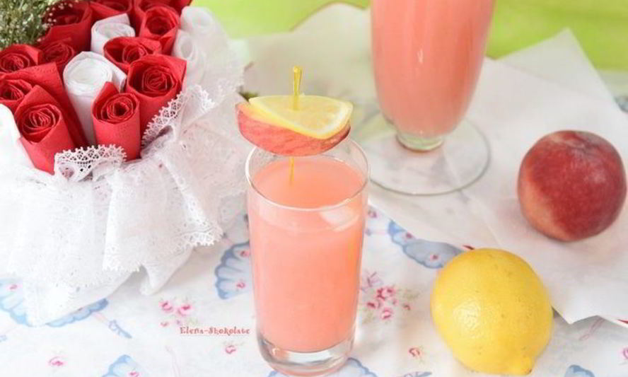 Рецепт персикового лимонада