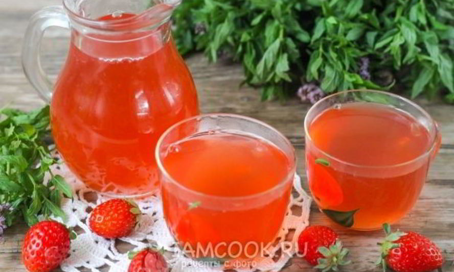 Рецепт клубничного морса