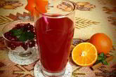 Клюквенно-апельсиновый морс