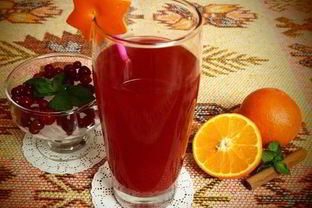 Клюквенно-апельсиновый морс