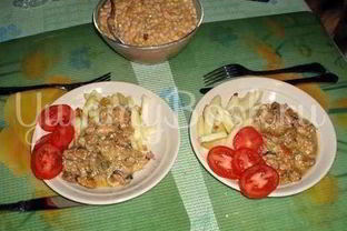 Морской коктейль с овощами