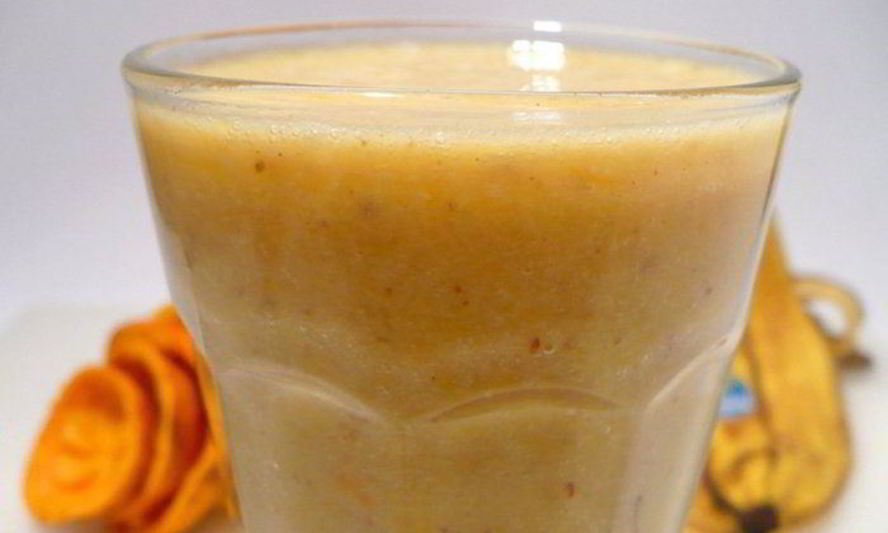 Рецепт апельсинова-бананового смузи с миндалем