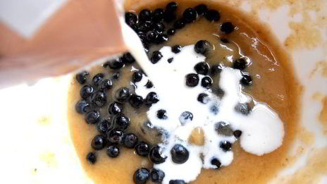 бананово-черничный смузи