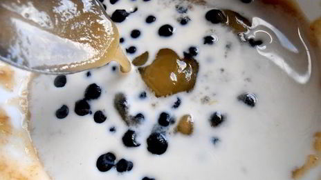 бананово-черничный смузи