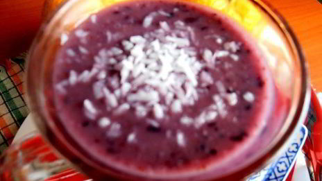 бананово-черничный смузи