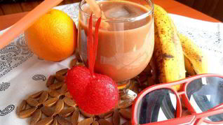 Бананово-шоколадный смузи