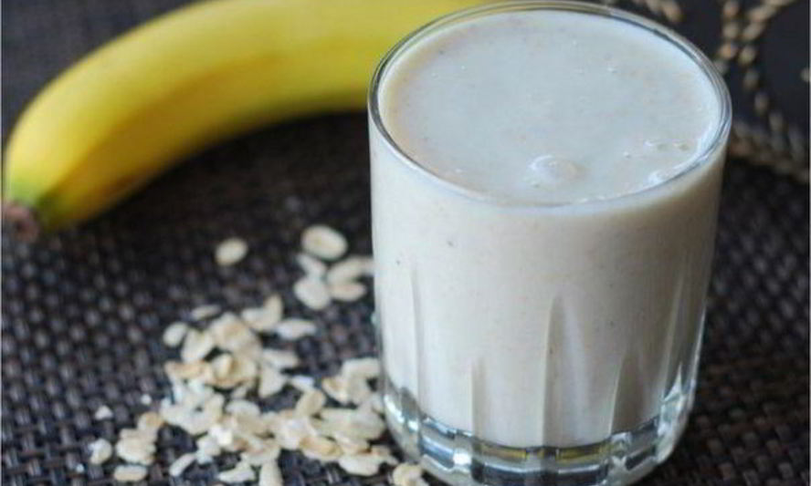 Рецепт бананового смузи с овсянкой