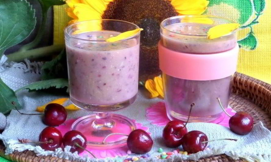 Рецепт черешневого смузи с авокадо
