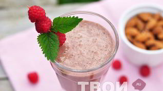 Шоколадно-малиновый смузи для взрослых