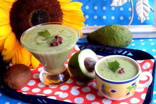 Смузи из авокадо и киви