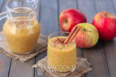 Смузи из банана и яблок с апельсиновым соком