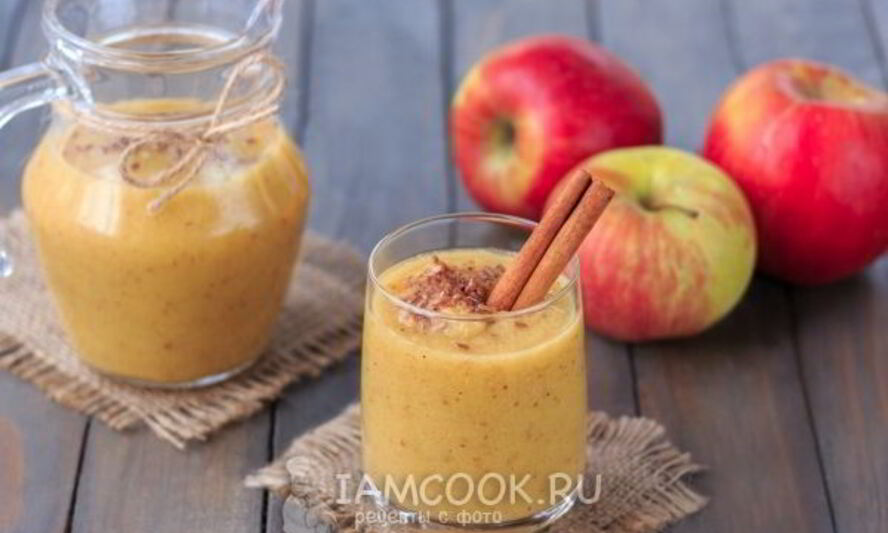 Рецепт смузей из банана и яблок с апельсиновым соком