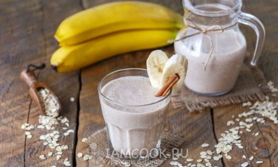 Рецепт смузей с овсянкой и бананом
